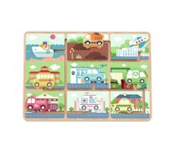 TOOKY TOY Drveni labirint s vozilima 